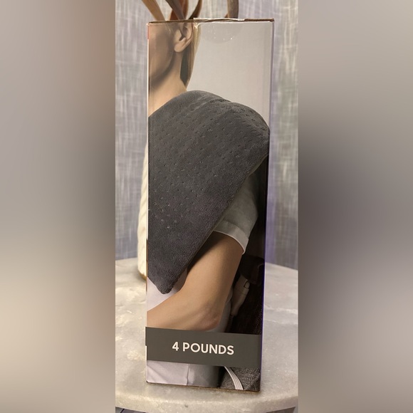 Sharper Image Calming Heat: Massaging Weighted Heating Pad. NIB - Picture 2 of 8